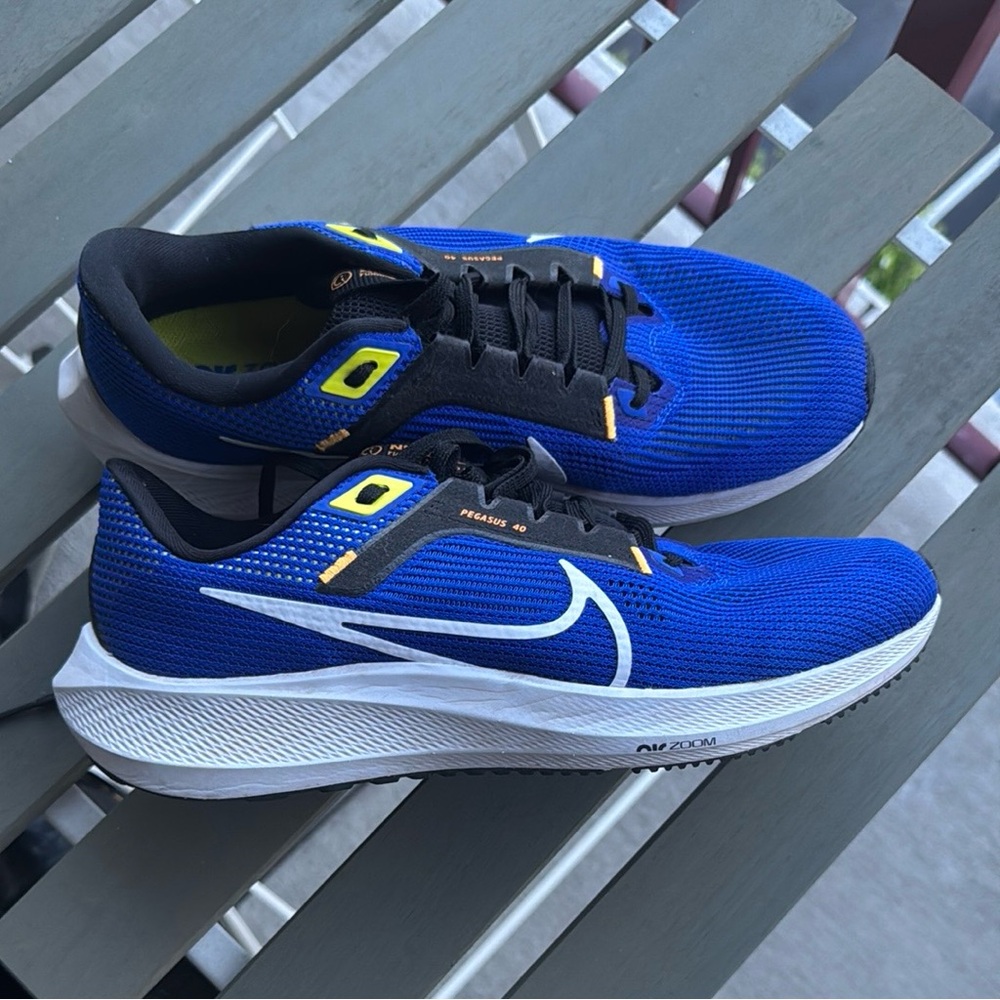Nike Pegasus 40 Blue and Black Sneakers